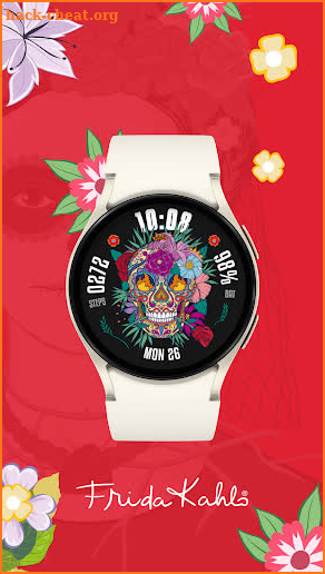 Frida Kahlo - Skull Watch Face screenshot