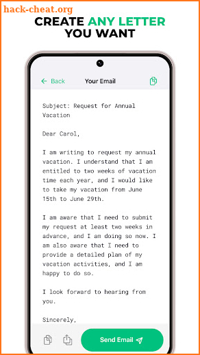 Friday: AI E-mail assistant screenshot