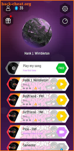 Friday Funny Hank Music Tiles screenshot