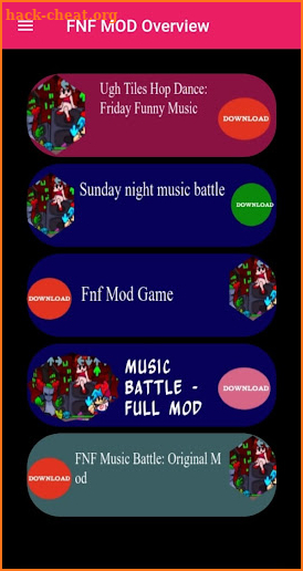 Friday Night Funkin Music Battle :FNF MOD Hints screenshot