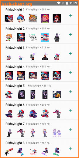 Friday Stickers Night-Funkn para WhatsApp screenshot