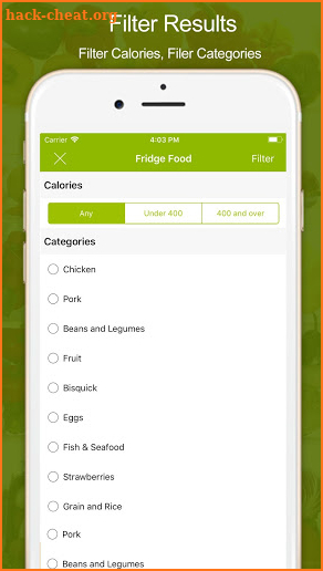 Fridge Food - Easy Cooking by ingredients screenshot