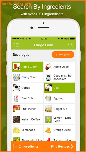 Fridge Food - Easy recipes using ingredients screenshot