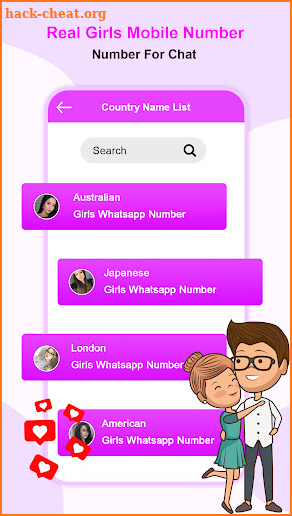 Friend Search for Chat: Girls Number Prank screenshot