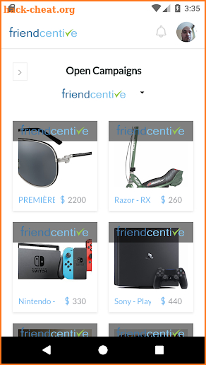 Friendcentive — Get Anything for $1 screenshot