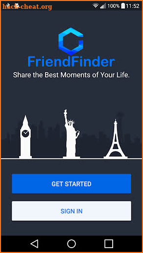 FriendFinder screenshot