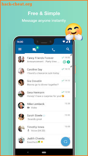 Friendium Messenger: Styled Bubbles & Video Calls screenshot