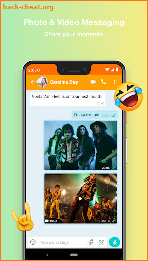 Friendium Messenger: Styled Bubbles & Video Calls screenshot