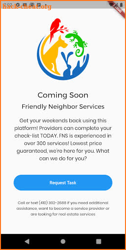 Friendly Neighbor Services (FNS) screenshot