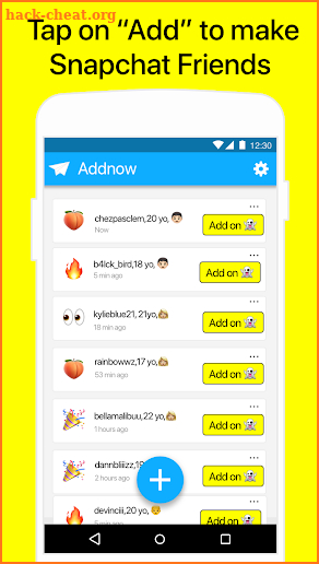 Friends for Snapchat - AddNow screenshot