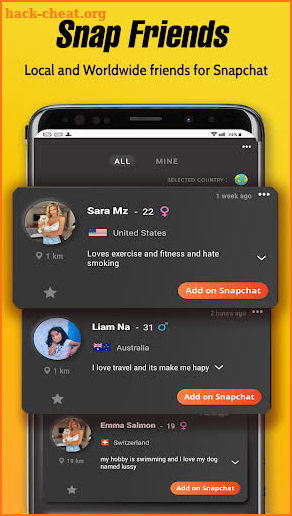 Friends for Snapchat - Snap Friends screenshot
