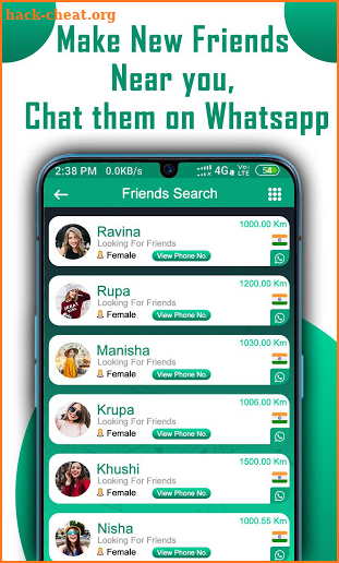 Friends Search Tool for Whatsapp Number screenshot