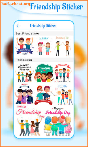 Friendship Day Stickers 2019 screenshot