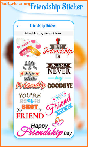 Friendship Day Stickers 2019 screenshot