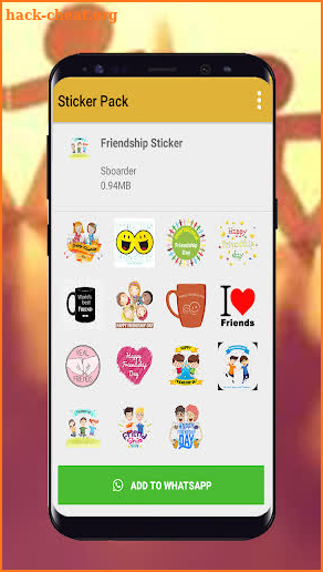 Friendship Day Stickers for WhatsApp screenshot