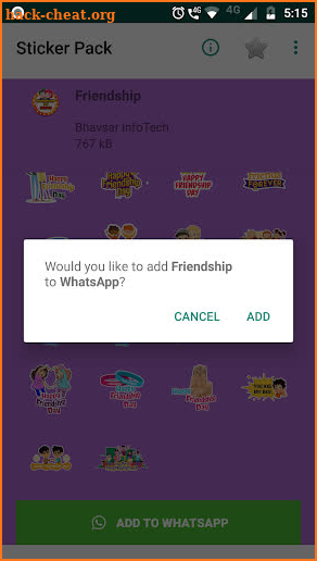 Friendship day Stickers - WAStickerApps screenshot