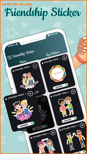 Friendship Stickers For WhatsApp : Friendship Day screenshot