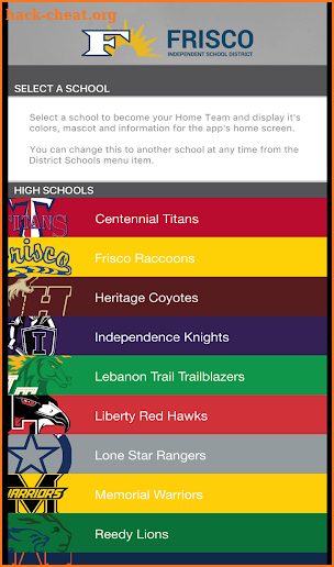 Frisco ISD Athletics screenshot