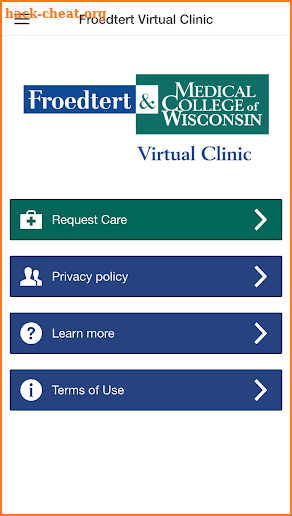 Froedtert Virtual Clinic screenshot