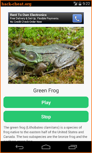 Frog Calls screenshot