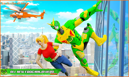 Frog Ninja Rope Hero Robot: Gangster Crime City screenshot