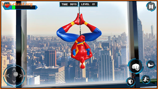 Frog Rope City Fight: Spider Power Crime Battle screenshot
