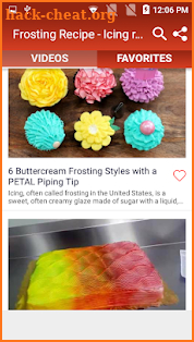 Frosting Recipe - Icing recipe screenshot