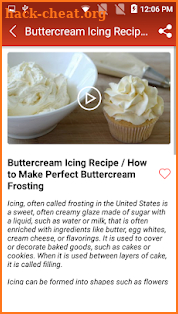 Frosting Recipe - Icing recipe screenshot
