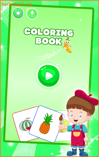 Fruit and Vegetables Coloring game for kids screenshot