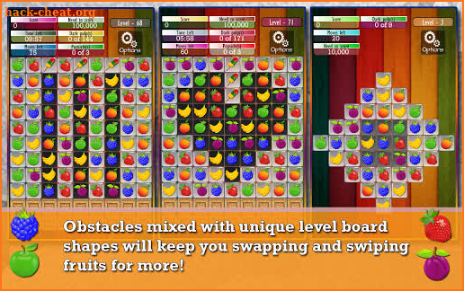 Fruit Drops - Match three game screenshot