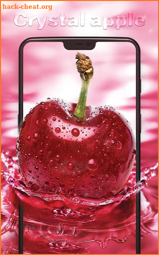 Fruit food crystal fresh drop on the apple theme screenshot