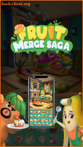 Fruit Merge Saga : Sky Island screenshot