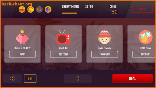 Fruit Poker Video Poker screenshot
