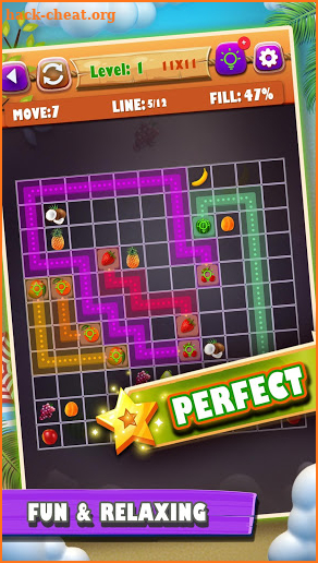 Fruit Puzzle King: Line Art Link Kids Free Game screenshot