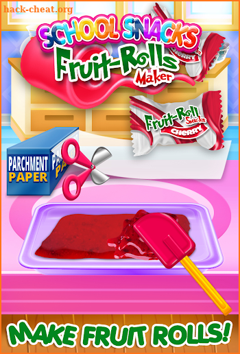 Fruit Roll Candy Maker - School Snacks Sim FREE screenshot