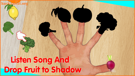 Fruit Vegetable Finger Family Puzzle Game screenshot