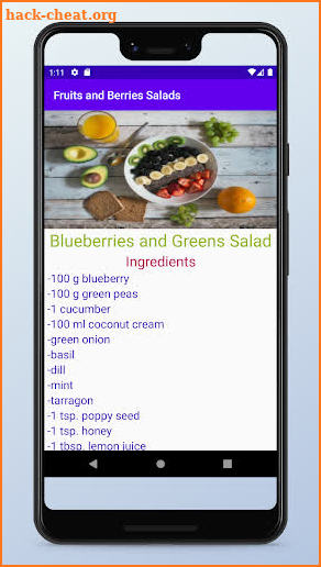 Fruits and Berries Salads screenshot