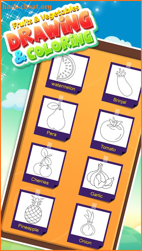 Fruits and Vegetable - How to Draw & Color Fruits screenshot