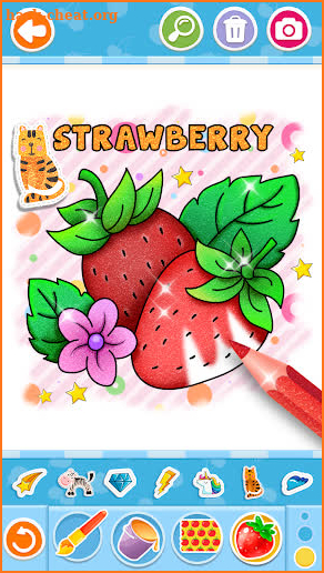 Fruits and Vegetables Coloring Game for Kids screenshot