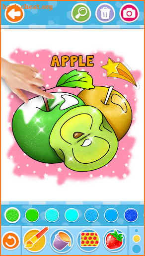 Fruits and Vegetables Coloring Game for Kids screenshot