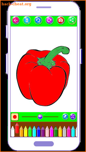 Fruits and Vegetables Coloring Pages screenshot