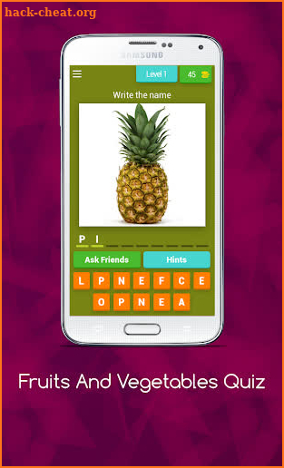Fruits and Vegetables Quiz screenshot