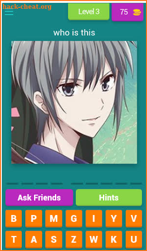 Fruits Basket character quiz screenshot