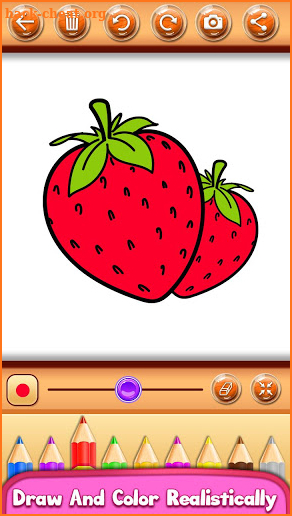 fruits coloring & drawing book screenshot