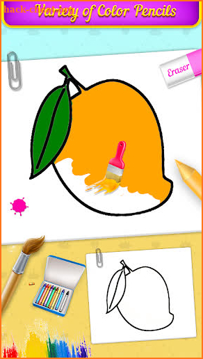 Fruits Coloring Book & Drawing Book screenshot