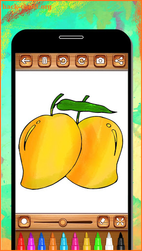 Fruits Coloring Book & Drawing Book - Kids Game screenshot