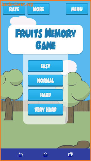 Fruits Memory Game for kids screenshot