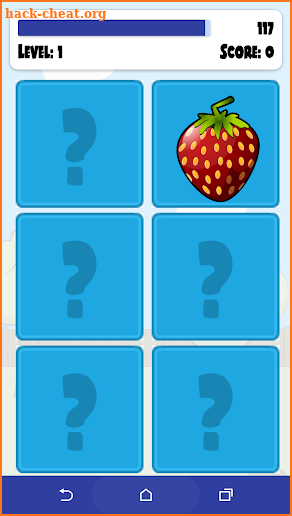 Fruits Memory Game for kids screenshot