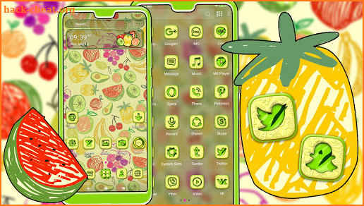 Fruits Texture Theme screenshot