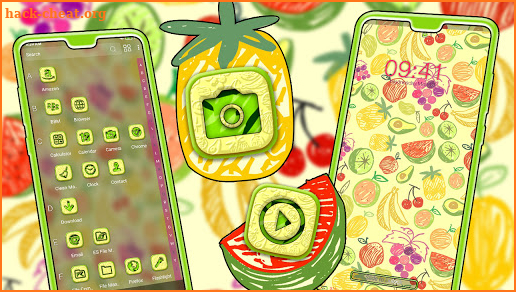 Fruits Texture Theme screenshot